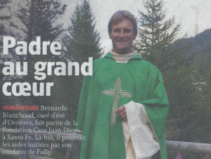 Article dans "La Gazette de Martigny", daté du mois de juillet 2017